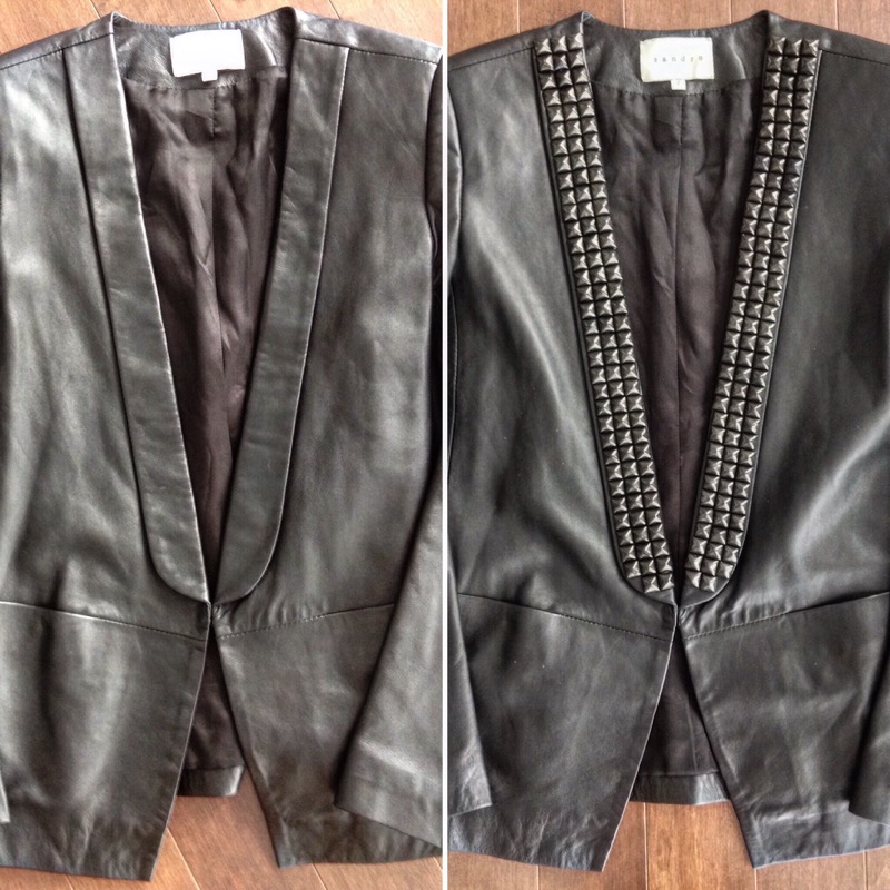 Style DIY: A studded tuxedo leather blazer à la Balmain