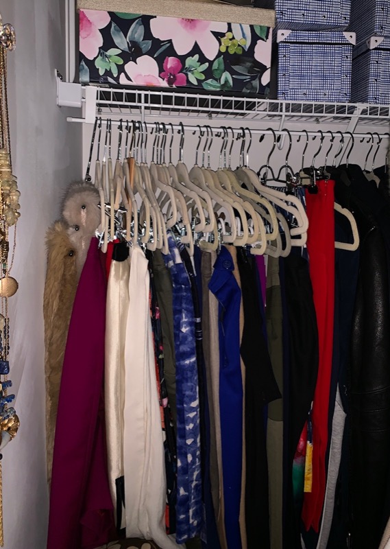 Organizing your closet: Save closet rail clutter